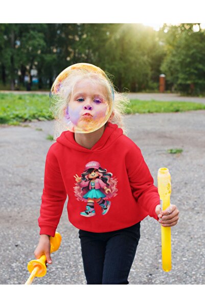 MAGORS Hanorac Roblox 3 Thread pentru fete, hanorac fără buzunar - imprimat