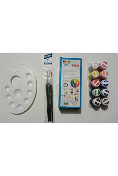 Südor 10 Lu Guaj Boya-4 Lü Fırça Set-1 Adet Palet