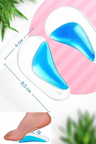 Zeyd Ticaret Aveo 2 Adet Silikon Ayak Tabanlık Içe Basma Önleyici Düz Tabanla...