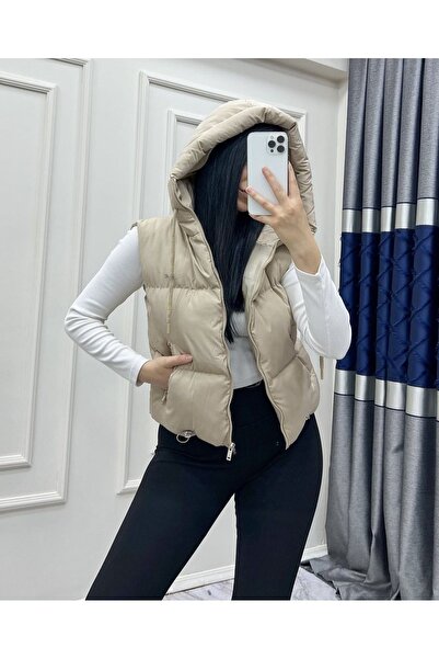 Avakado Kadın Kısa Şişme Yelek