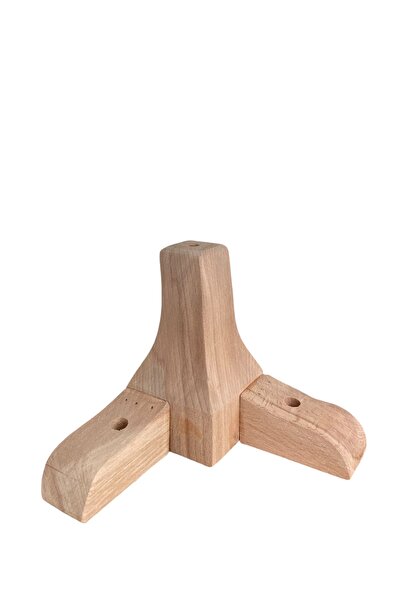 HİZMET AHŞAP Ahşap Avangart Ayak 12 Cm Komidin,dolap,koltuk,vestier,konsol,dresuar Ayağı - Tek Ebat