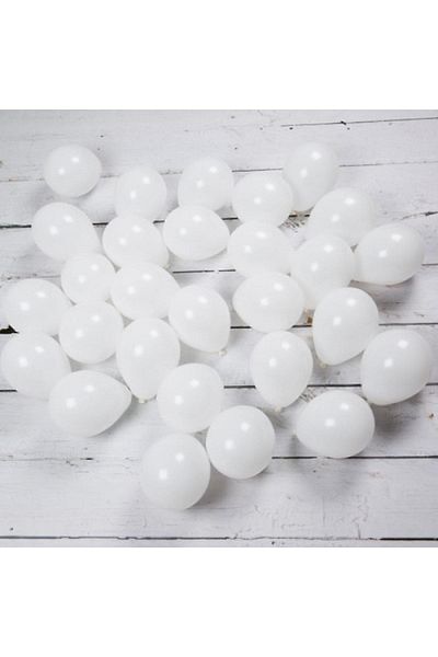 HKNYS 5 Pieces White Color Balloon - Birthday Party Balloons - Opening Balloons - 1 Quality