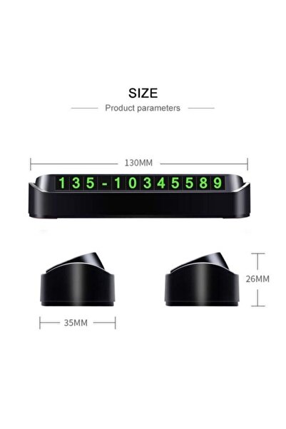 Generic Brand On-Off In-Car Number Car Parking Phone Number