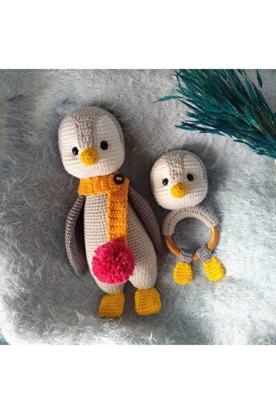 msl masal hobi evi Amigurumi Penguen 2 Li Set