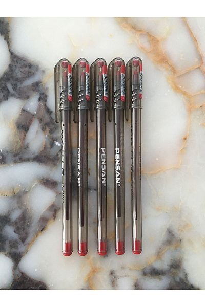 Pensan My Tech 0.7mm Ballpoint Pen 5 Blue - 5 Red (10 Pieces)