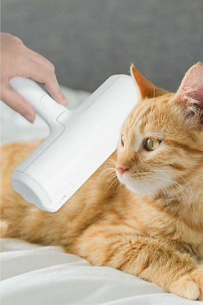 DEMİRHAN İTHALAT Pet Cat Dog Hair Collecting Brush Seiner Feather Collector with Chamber