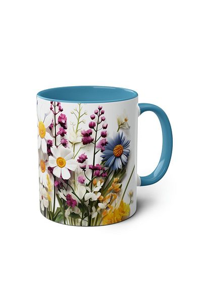 DUBLEMETRE Daisy Patterned Printed Mug