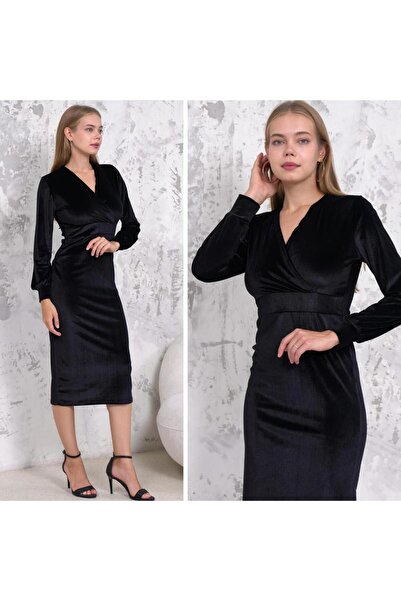 CİXAPLE Μίντι φόρεμα με διπλό στήθος σε κόψιμο με μολύβι