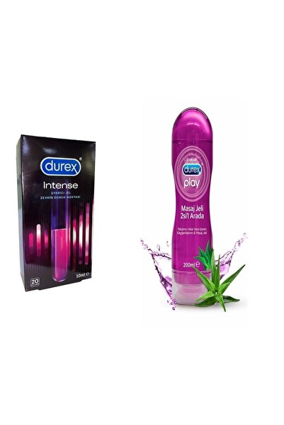 Durex Play Aloe Vera 2 Si 1 Arada Masaj Jeli 200 ml+ Intense Uyarıcı Jel