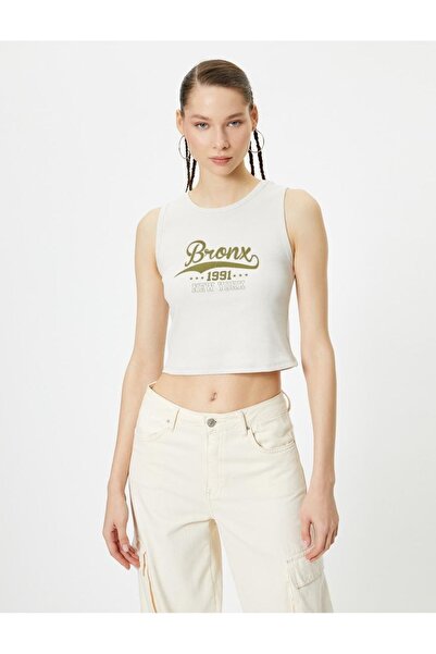 Koton Women's Ribbed Tank Top