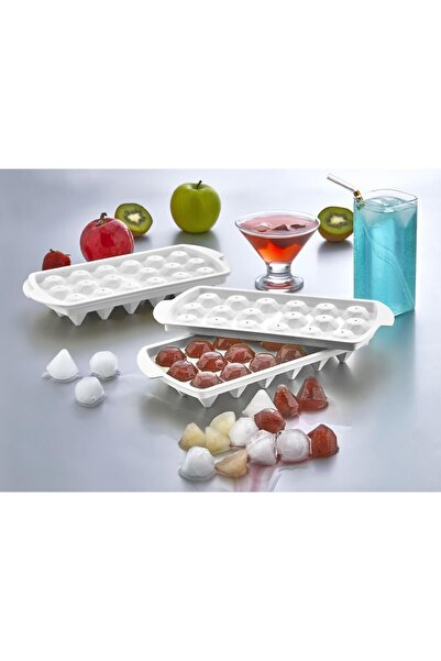 Plastlife Kapaklı Elmas Şekil Buzluk 18 Bölmeli Buz Kalıbı