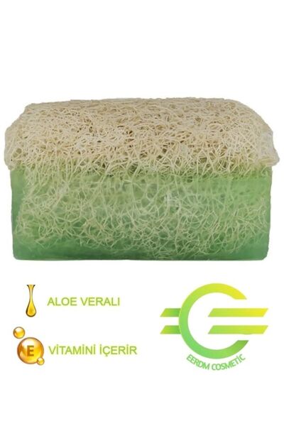 puer cheveu هدية مزخرفة من ألياف اليقطين الطبيعية صابون الصبار 130 جرام