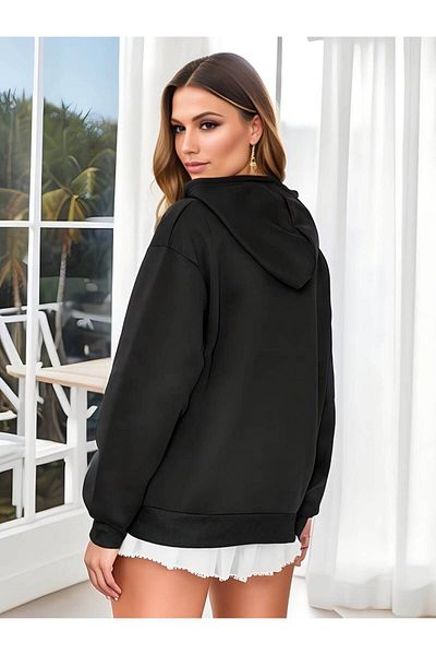 THEKONT New York Queens Printed Women's Sweatshirt - Relaxed Fit