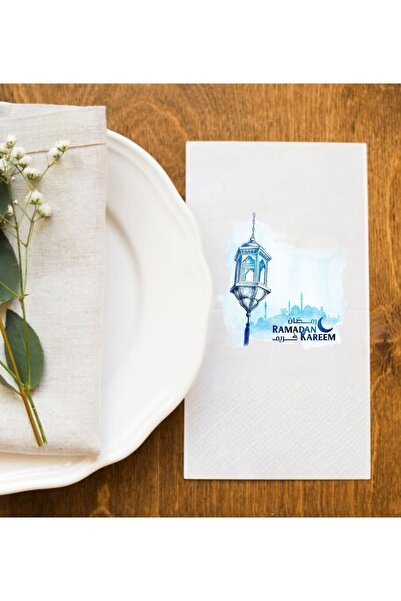 Hediyenza Ramadan Kareem Ramazan Sofralarına Özel İftar Vakti Baskı Peçete Su...