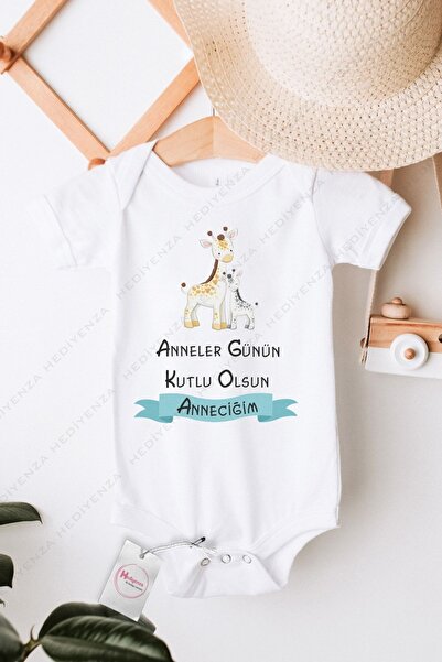 Hediyenza Mother's Day Gift Printed Baby Bodysuit 2