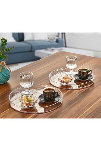 ARVALE Stylish Crystal Cake Jar with Handle 27 cm Catering Holder