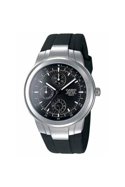 Casio Black Silicone Watch Band - Ef 305 Compatible
