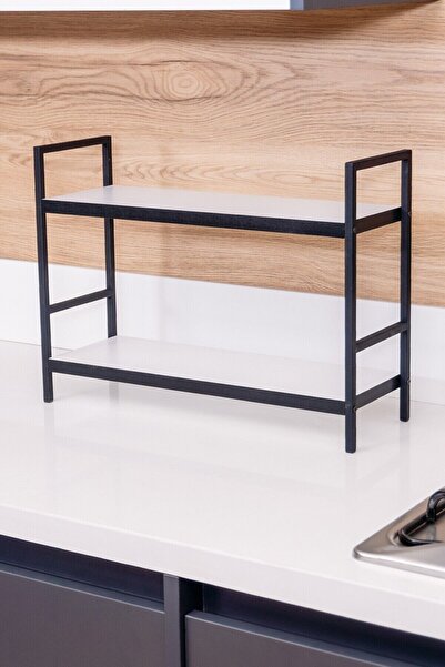 Home Metal-masa Tezgah Üstü Düzenleyici Çok Amaçlı Organizer Raf