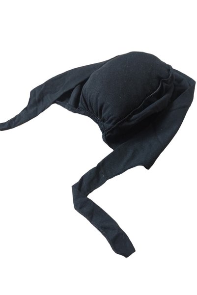 Tergek Umplut negru, fără sudură, interior din bumbac, cu șireturi, hijab, eșarfă șal Bonnet