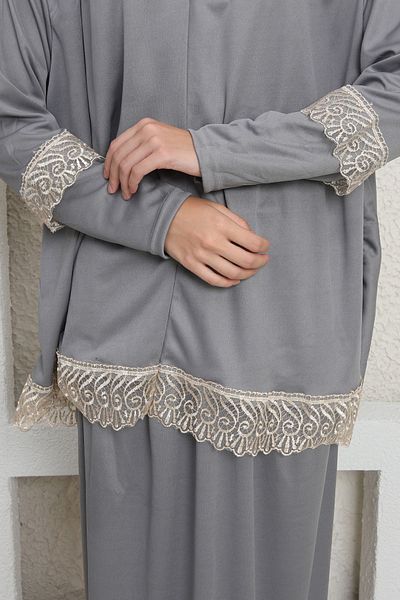 Kutay Collection Double Piece Seasonal Hijab Prayer Dress - Anti-Sweat Clothing and Flowy Ferace