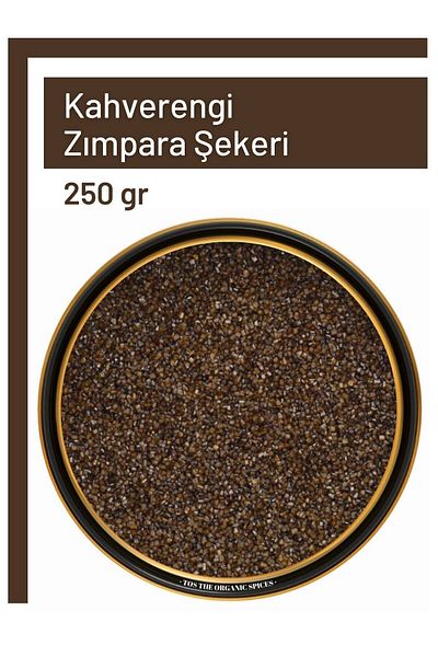 TOS The Organic Spices 250 g Brown Sanding Sugar - Easy to Touch Water