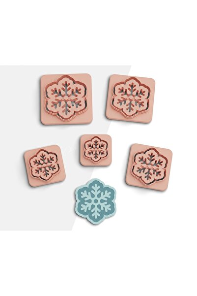 brocutters ندفة الثلج من البوليمر - قطع 5 مقاسات، أقراط وقوالب كوكيز، رقم: 556