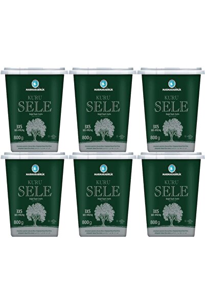 MarmaraBirlik Kuru Sele Zeytin 800 gr (381-410) 3xs 6 Adet