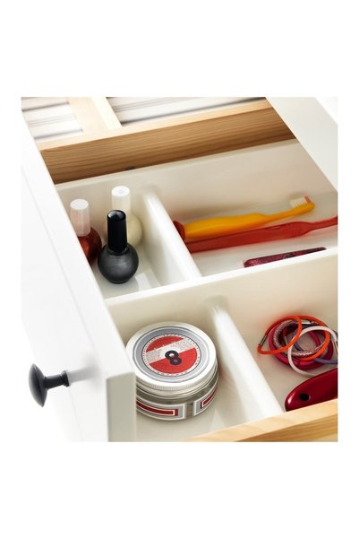 IKEA Bıllıngen Sertar cu 2 compartimente, Cutie, Alb, 33x17 Cm