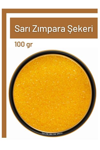 TOS The Organic Spices 100 g Yellow Sanding Sugar - Yellow Sanding Sugar