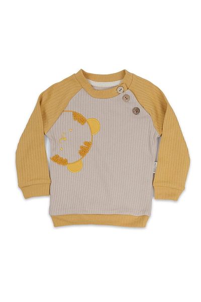 Bebelop Reported Interlock Cute Bear Head Boy's 2-Piece Top and Bottom Set