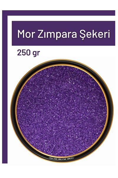 TOS The Organic Spices 250 g Purple Sanding Sugar - Purple Sanding Sugar