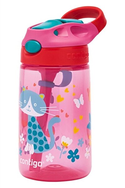 Contigo Gizmo Flip Kedicik Tek El Bas Iç Emzikli Çocuk Su Matarası 420ml