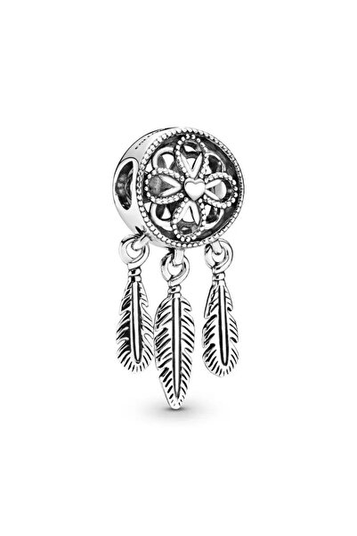 asaf Düş kapanı tüy sallantılı charm | gümüş kaplama