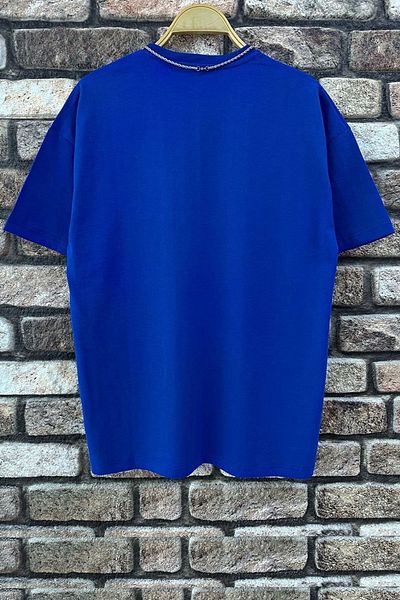 uyguntarz Belive in Yourself bedrucktes Oversize-T-Shirt für Herren