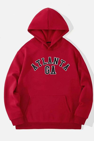 uyguntarz Унисекс суичър с щампа Atlanta