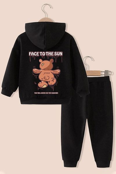 uyguntarz Set de trening cu imprimeu Face To The Sun pentru copii