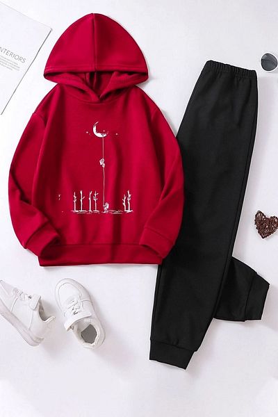 uyguntarz Kids Space Themed Tracksuit Set