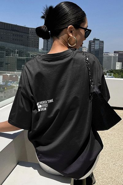 uyguntarz T-shirt unisex Cherish Time Effect Dream z nadrukiem