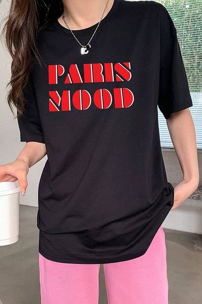 uyguntarz Μπλουζάκι Unisex Paris Mood Printed Design