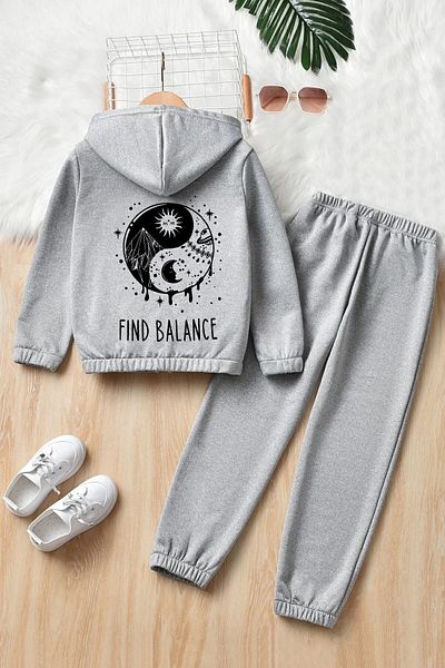 uyguntarz Παιδική αθλητική φόρμα Yin & Yang