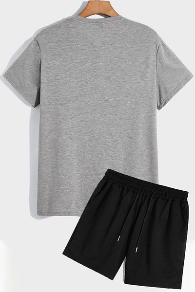 trendypassion Bequemes Unisex-Trainingsanzugset aus Shorts und T-Shirt