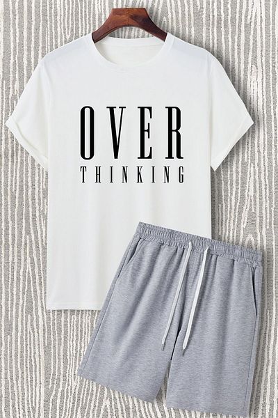 uyguntarz Unisex-Shorts-Set mit Überdruck