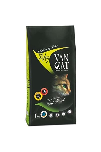 Vancat Tavuklu Pirinçli Yetişkin Kedi Maması 1 Kg