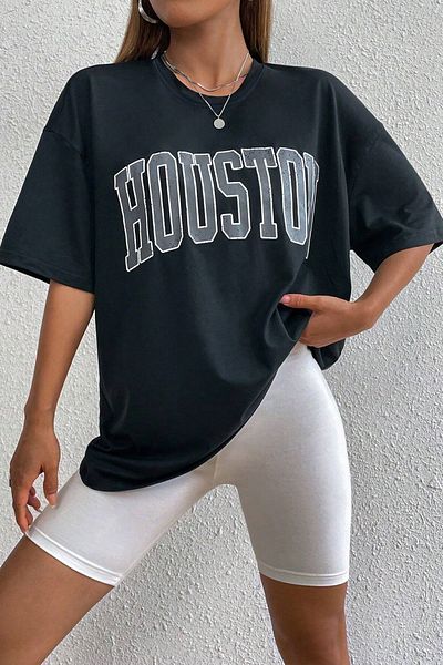 uyguntarz Μπλουζάκι Unisex Houston Printed Design