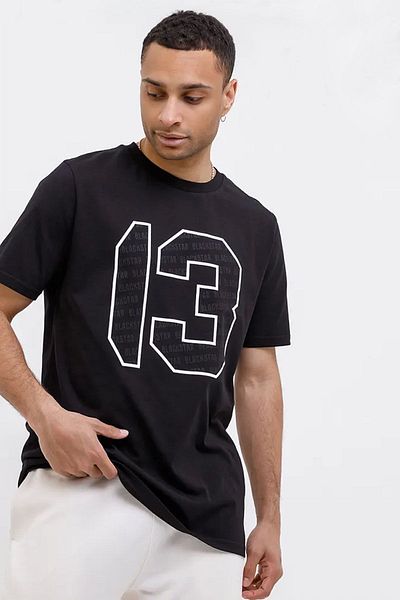 uyguntarz Ανδρικό μπλουζάκι 13 με στάμπα Oversize