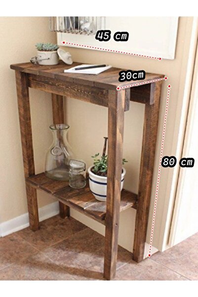 Genel Markalar Ahşap Masif Ağaç Eskitme 2 Katlı Dresuar