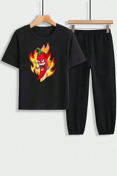 uyguntarz Set de trening pentru copii Super Pepper Bottom - Top