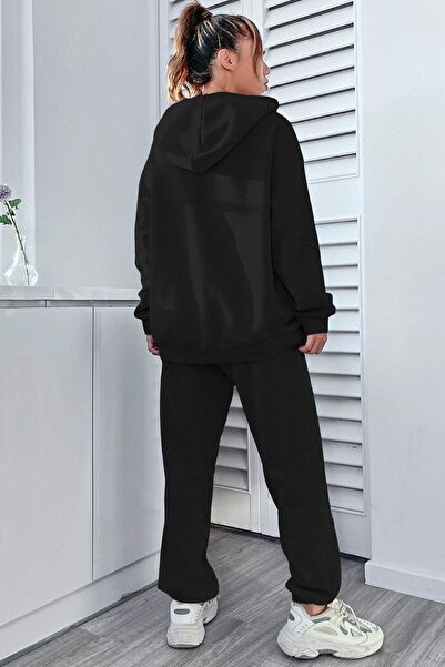 uyguntarz Bedrucktes Unisex-Trainingsanzug-Set „Happiness“.