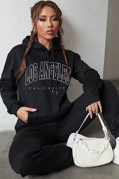 uyguntarz Σετ φόρμας Unisex Unisex Los Angles με στάμπα