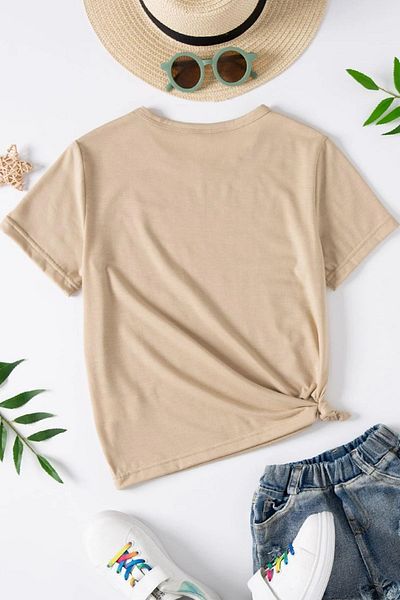 uyguntarz Baumwoll-T-Shirt mit Bären-Aufdruck für Kinder